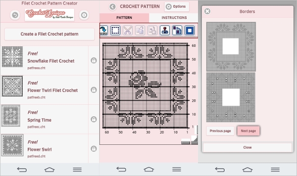 Crochet pattern writing software